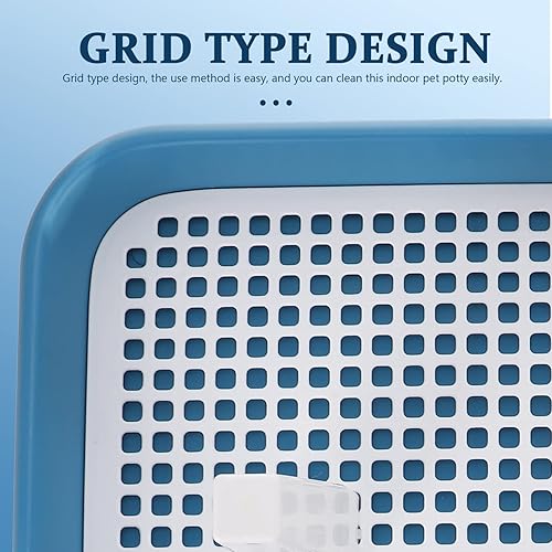 Miniatura 3 de Bandeja para orinal para perros, inodoro para entrenamiento de perros, bandeja para orinal para mascotas, caja de arena portátil para perros con