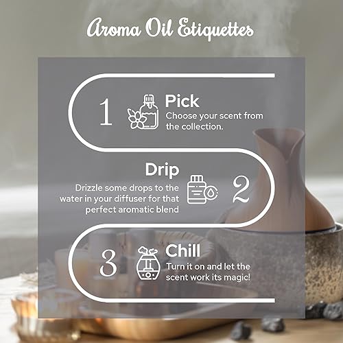 Miniatura 6 de Carnatia Juego de aceites esenciales para dormir, mezclas de aromas 100% puros y naturales para un sueño profundo, alivio del estrés y relajación