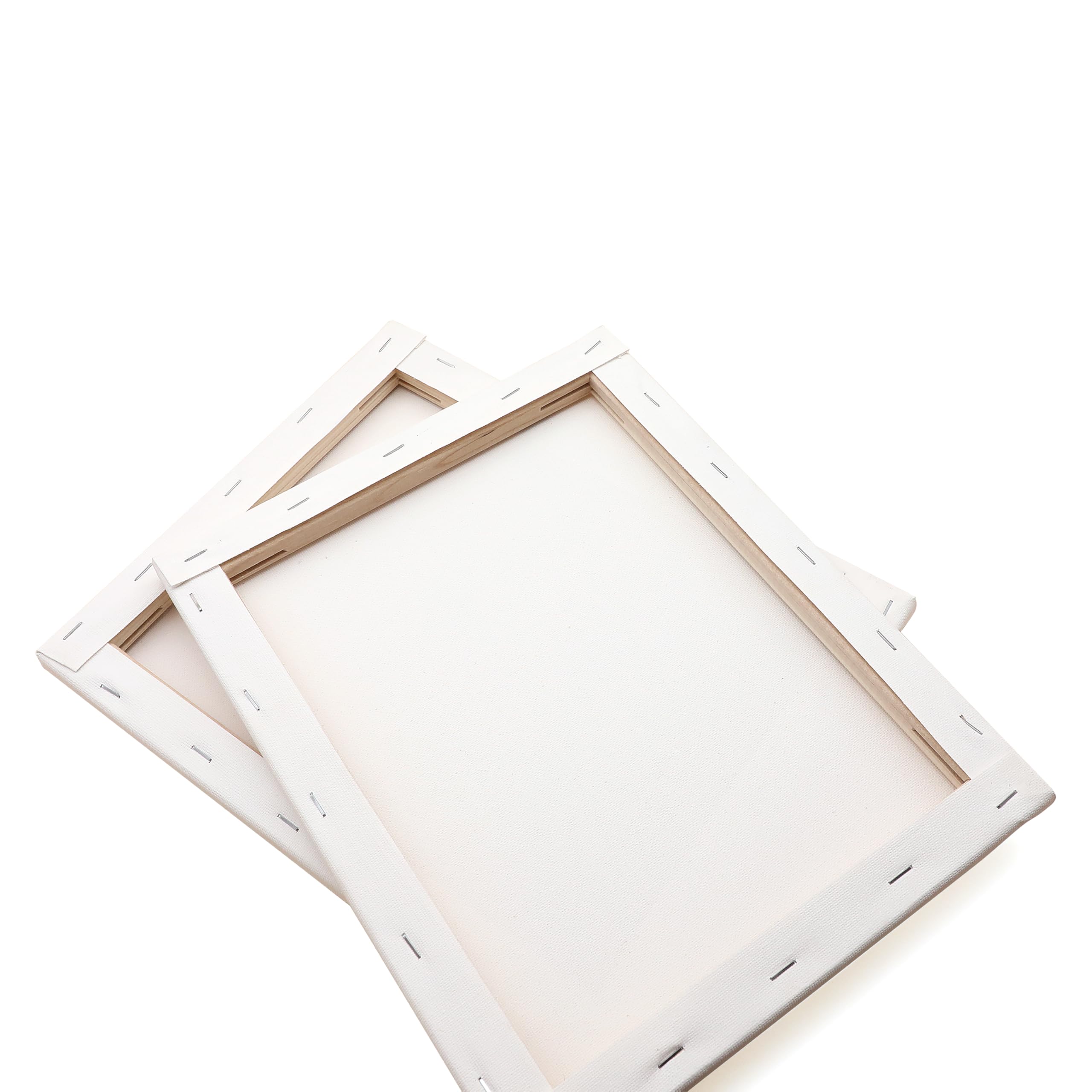 Exerz 24x30cm Pre-Stretched Canvas (10 Pack), 100% Cotton, Triple Primed, Acid-Free, Medium Grain, 1.7cm Thickness, 280 GSM - Image 4