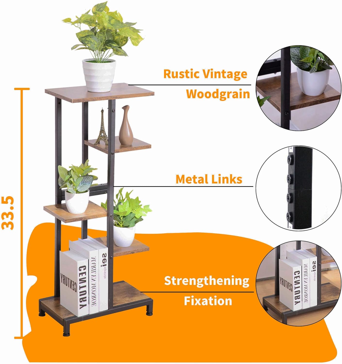 Buy 5 Tier Plant Stand Indoor, Corner Plant Stands for Indoor Plants