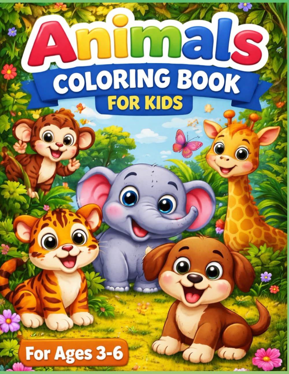 Animals Coloring Book For Kids: coloring book for kids