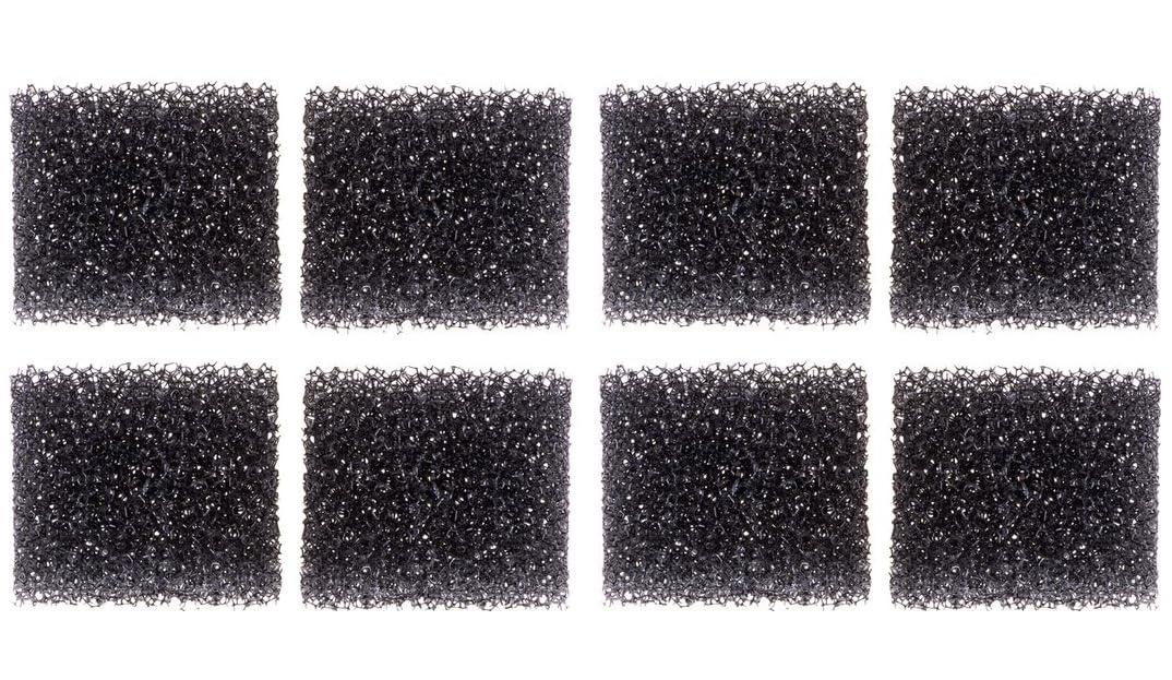 cyclingcolors 8x filtro fuente para gatos cuadrado agua negro esponjas bebedero motor fonte, 38mm