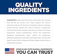 Vista 5 de Hill's Science Diet Alimento húmedo para perros adultos de 1 a 6, carne de res y cebada, latas de 5.8 onzas, paquete de 24