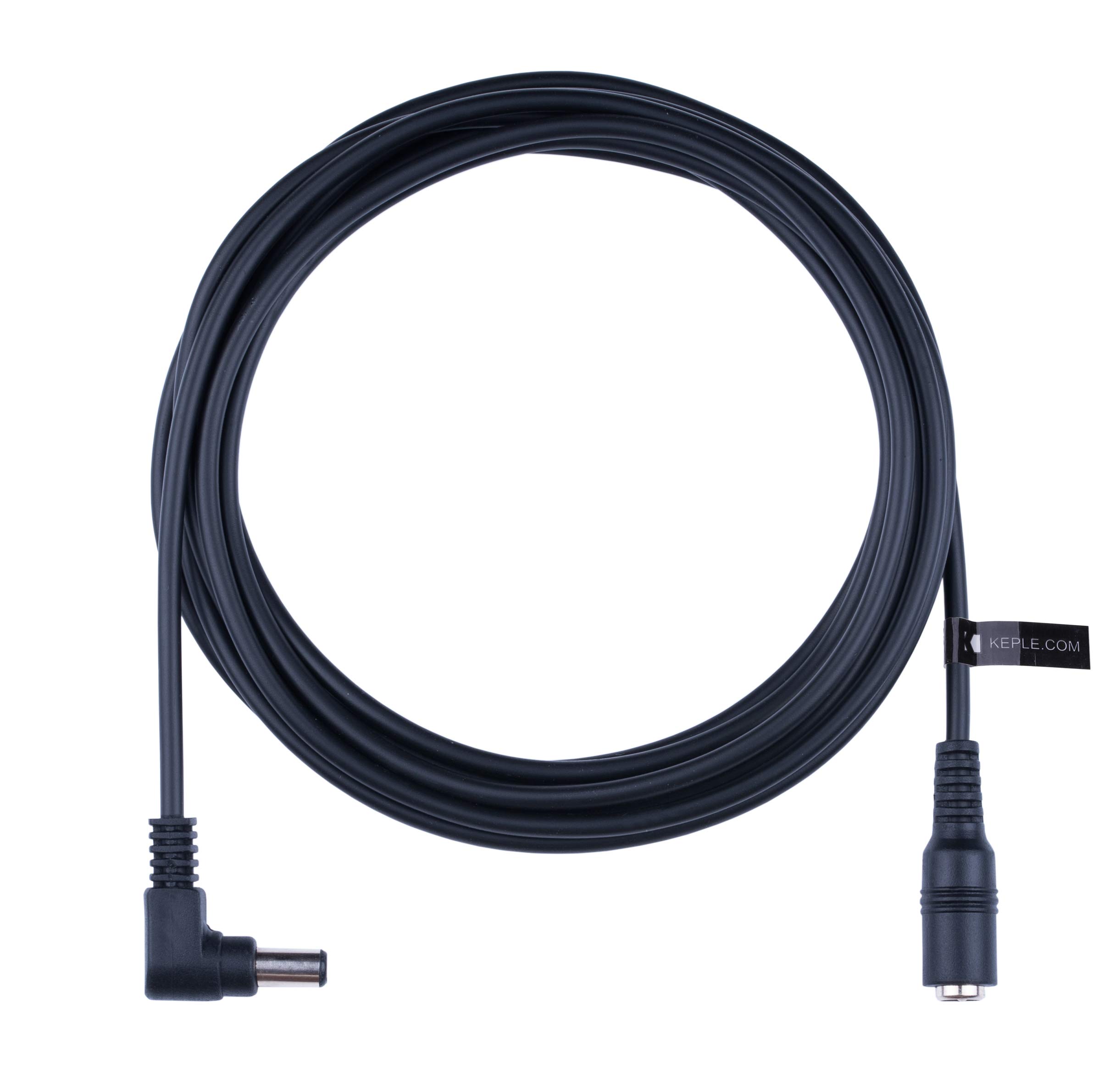 Cable de Extensión de Alimentación de CC DC Ángulo Recto 2.1mm / 5.5mm Jack 4m Conector CCTV Adaptador de Cable Compatible con CCTV Security Camera, IP Camera, DVR Standalone, LED Strip, Monitores — view 3