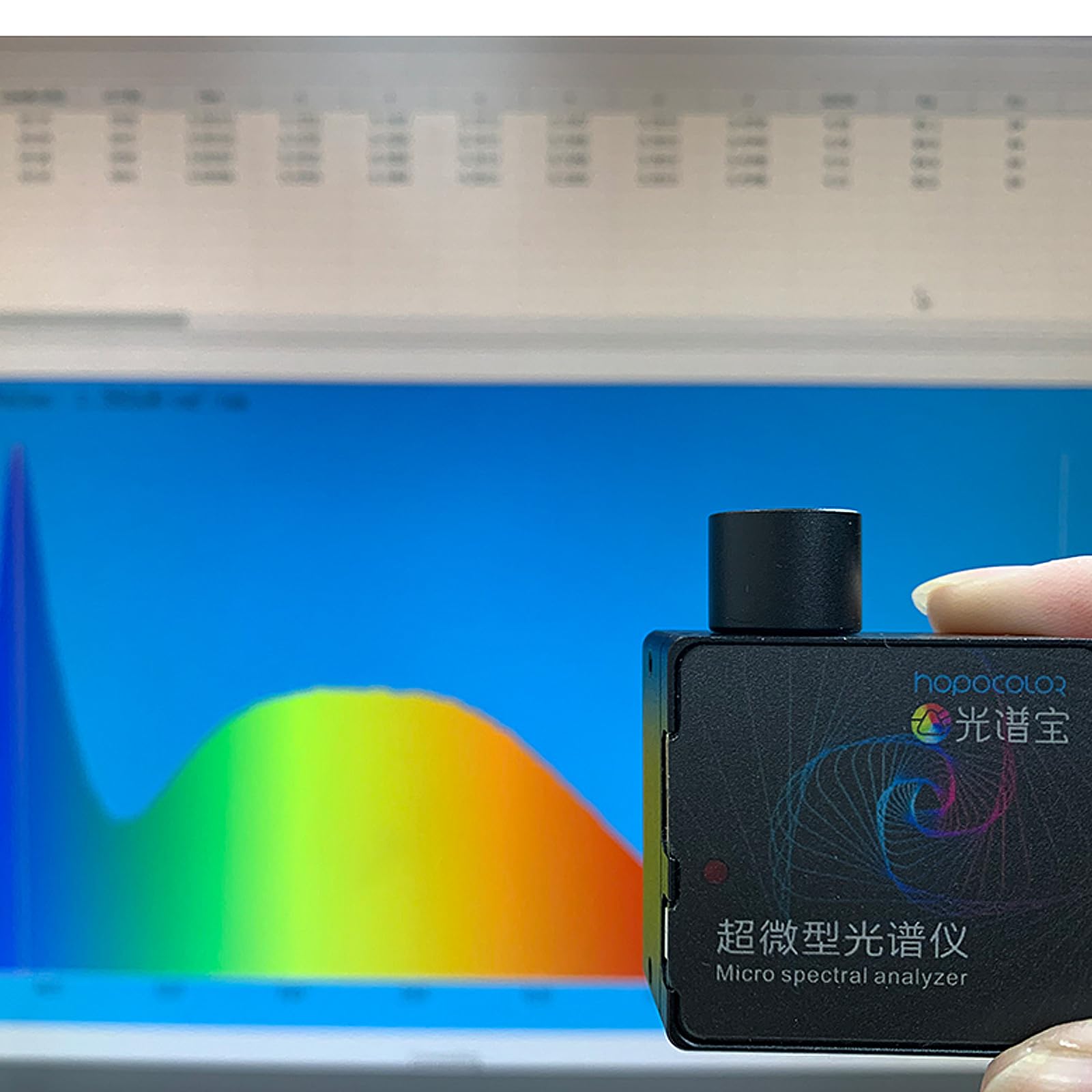 HOPOOCOLOR HPCS300P Mini PAR Spektrometer PPFD Messgerät für Grow Light Test mit PC-Software tragbares Lichtspektrummessgerät