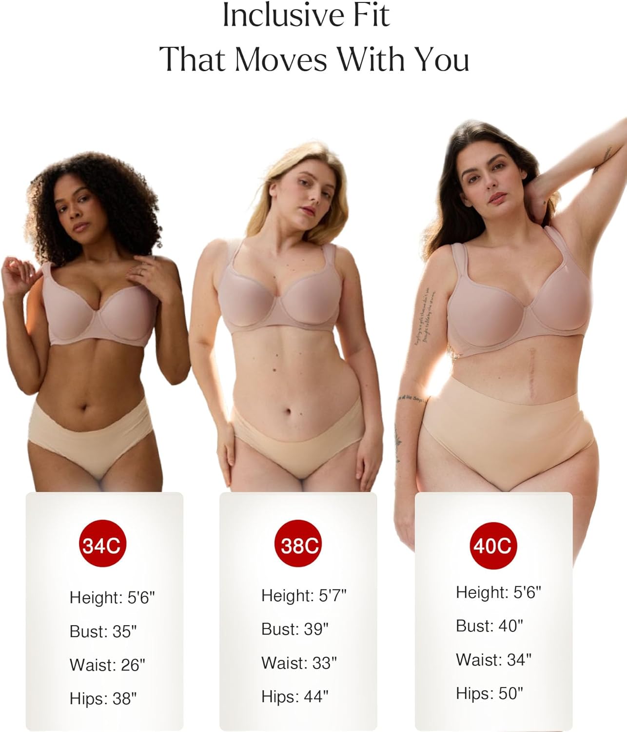 Popilush Minimizer Bras for Women Full Coverage Plus Size Unlined Underwire T Shirt Seamless Bra for Large Breasts - Image 6