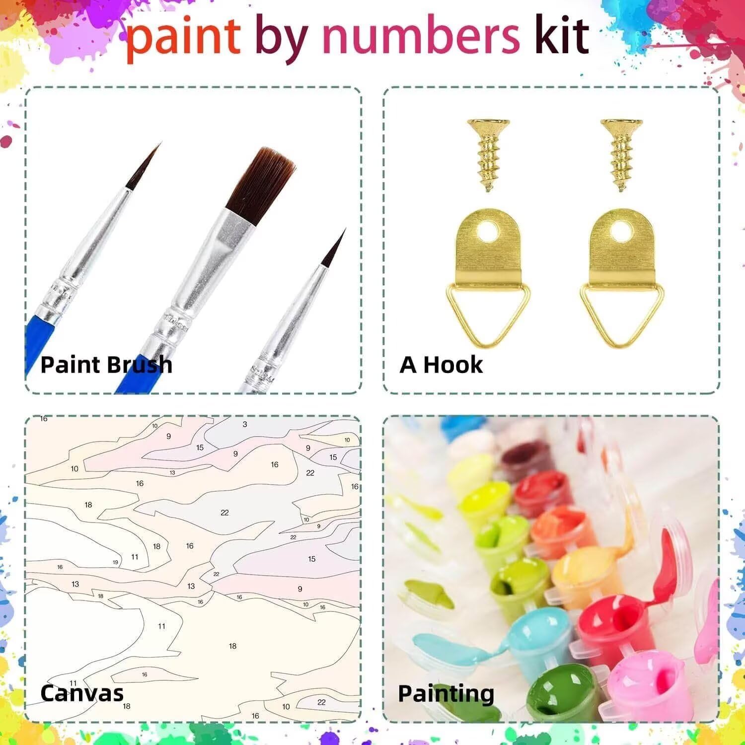 Malen Nach Zahlen Erwachsene Golf Malen Nach Zahlen Kinder Sport mit Pinsel und Wasserdicht Leinwand Acrylfarben Set, Diy Set Erwachsene Bilder 70 x 95 cm für Zimmer Deko Geschenke für Frauen LSJ-2386