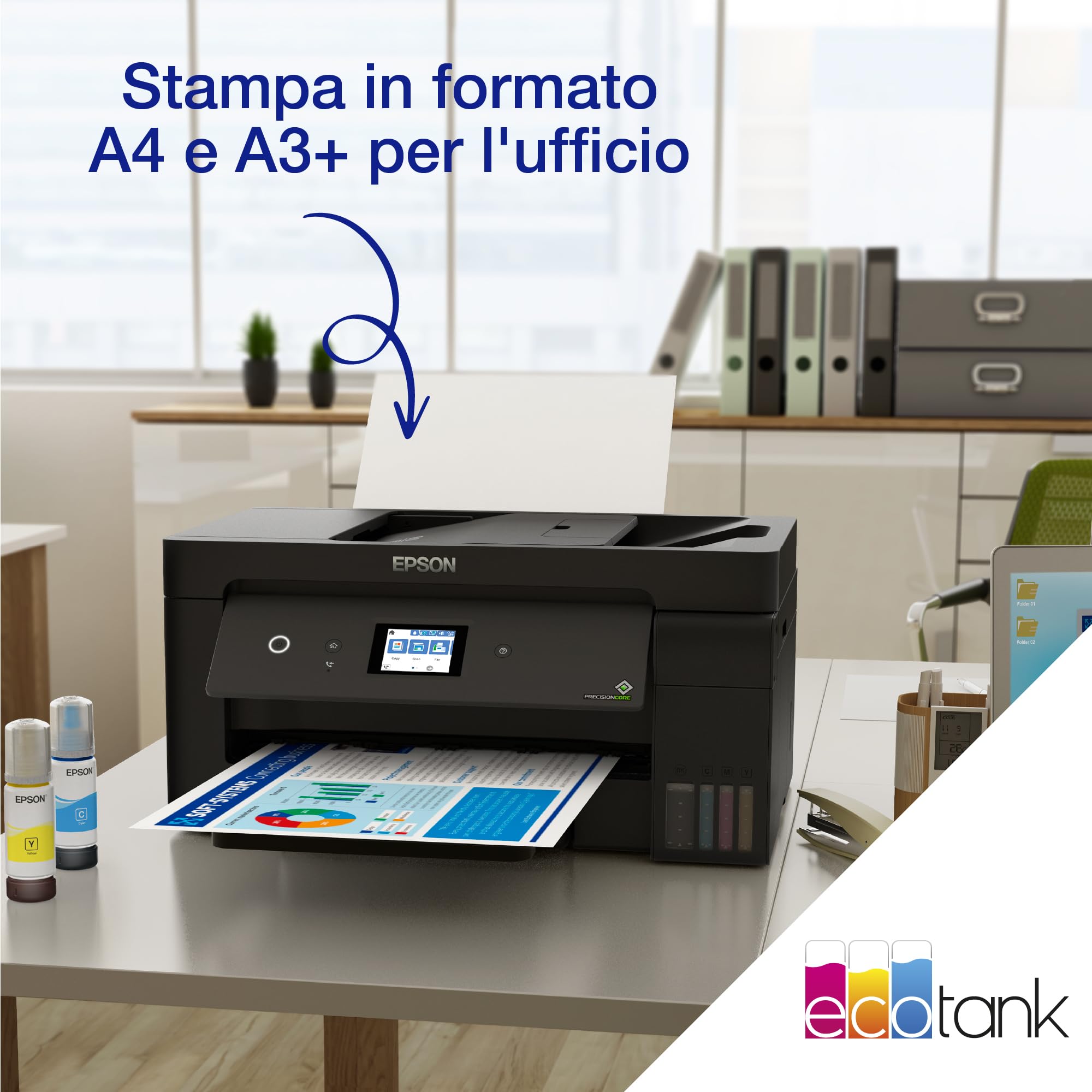 Epson Ecotank ET-15000 - Stampante Multifunzione - Colore - Inkjet - A3/ledger (297 X 432 Mm)