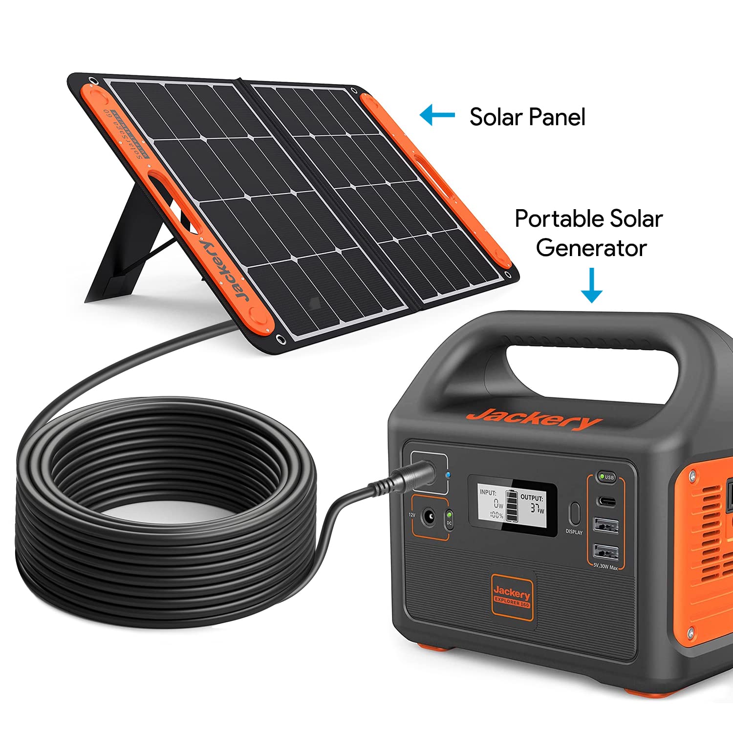 Adattatore XT60 Per Pannelli Solari - Cavo 12AWG, 60cm, Impermeabile IP68