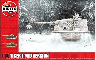 Airfix Tiger I Mid Version 1:35 WWII Military Tank Plastic Model Kit A1359