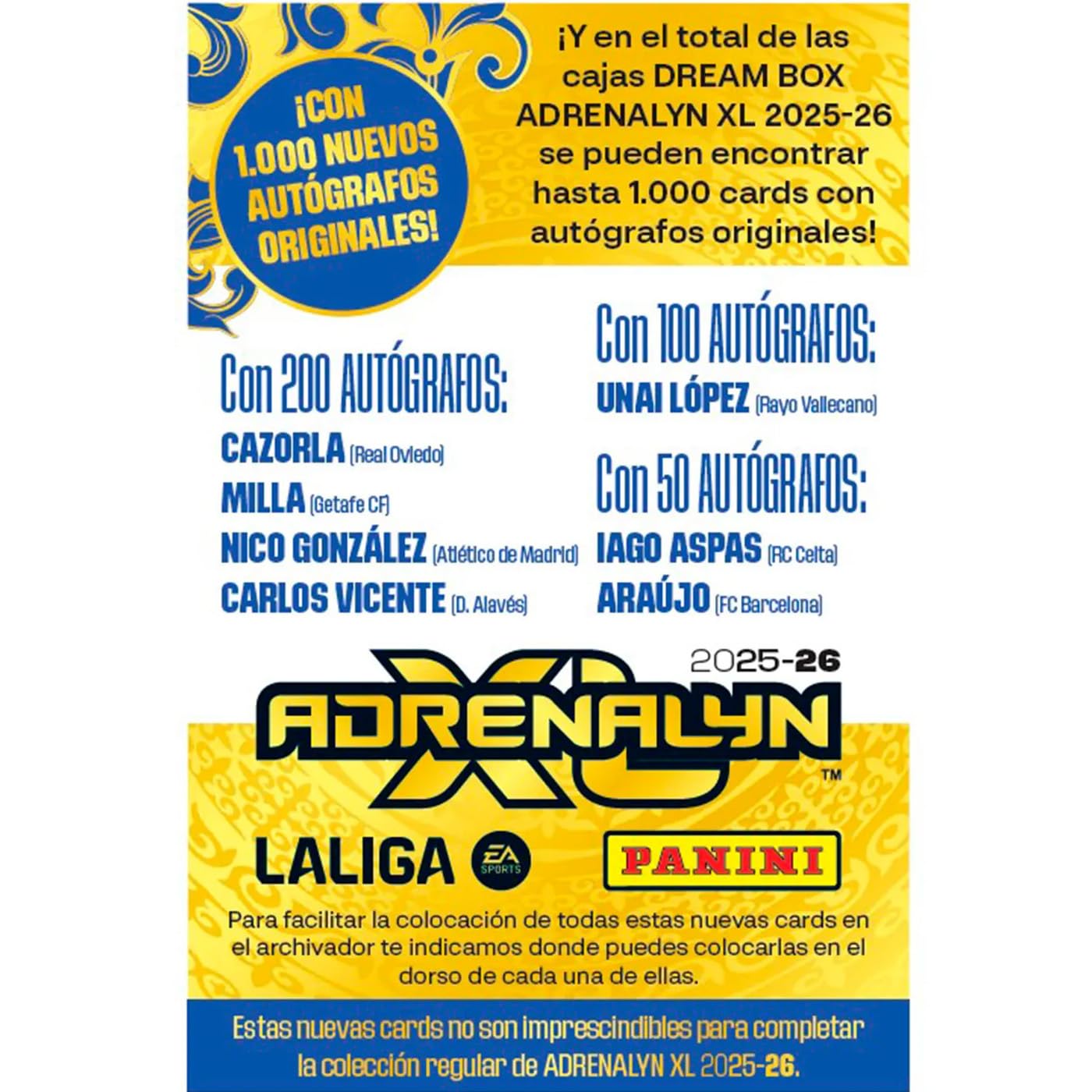 Panini Adrenalyn XL LaLiga EA Sports 2025/26 Dream Box Total Kings 50 cards
