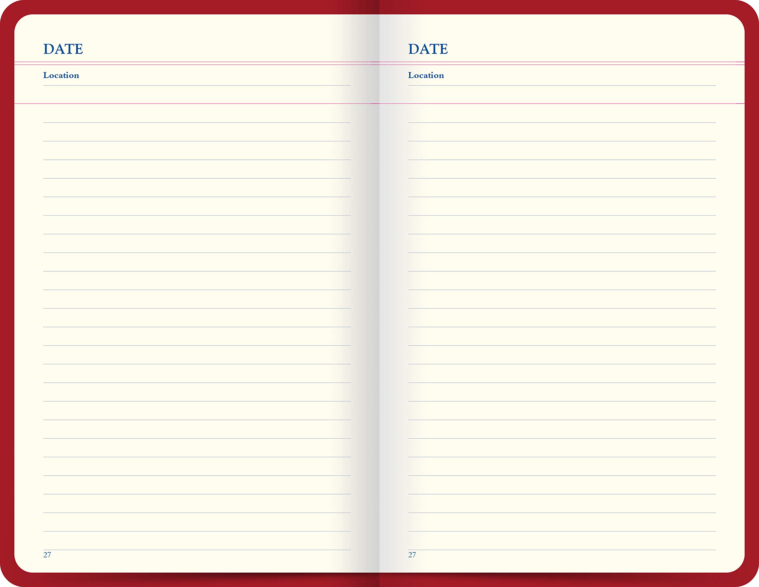 Letts Icon Travel Journal - red - Image 4