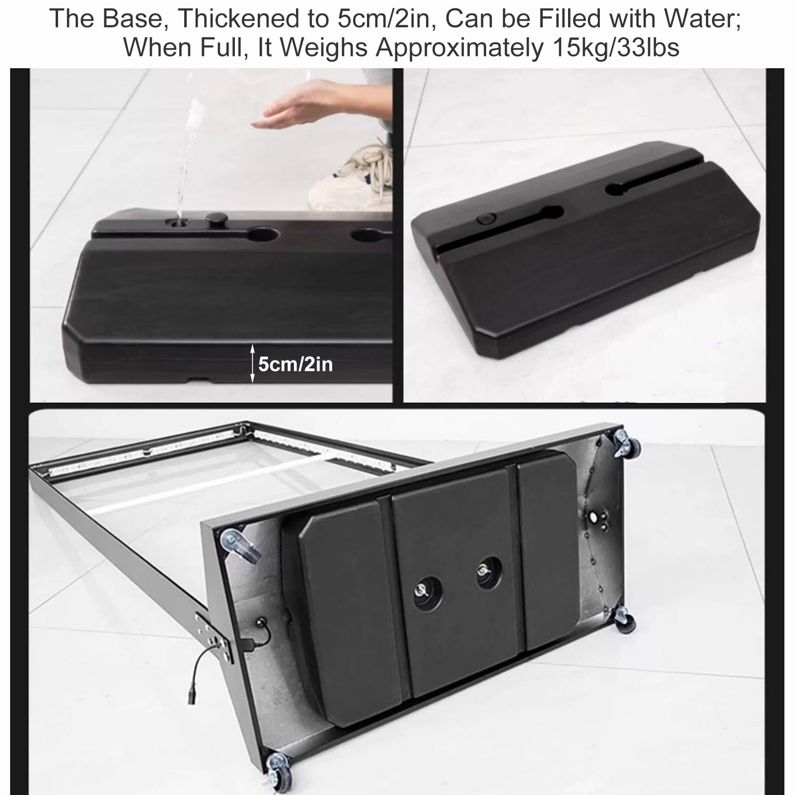 Soporte para letreros de caja de luz LED para exhibición, negocios y tiendas, soporte de señalización de suelo al aire libre (60 x 150 cm), perfecto para promociones y anuncios