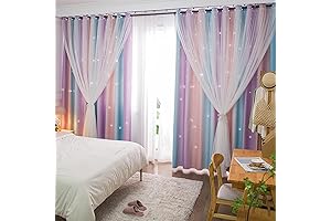 Enchanting Rainbow Curtain: A Kaleidoscope of Color for Girls' Dreamy Spaces