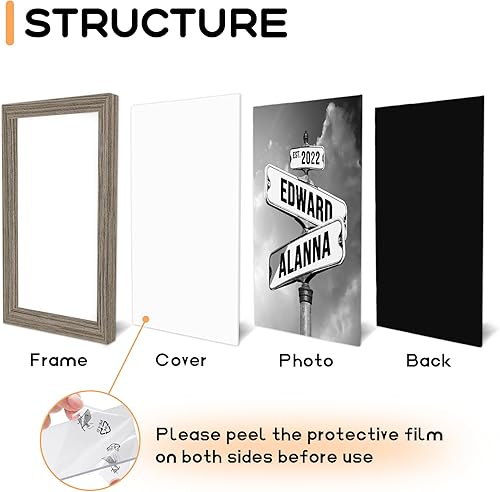 Miniatura 3 de Regalos personalizados para novio, novia, letrero de calle vintage, letrero de calle Crossroads, el mejor regalo para parejas, póster de lienzo con