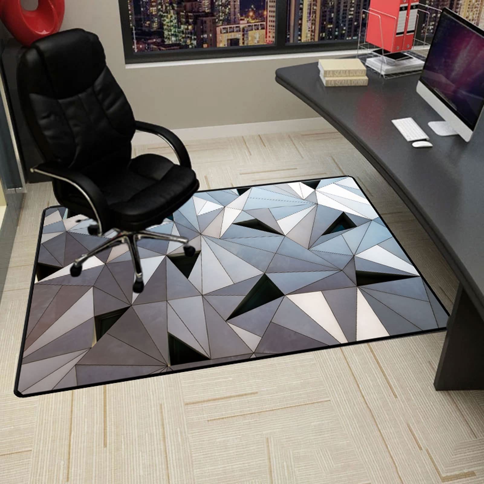 Alfombrilla para silla para suelos de madera protectora antideslizante hogar 90x140
