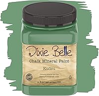 Vista 273 de Dixie Belle Paint Company - Pintura con acabado de tiza para muebles, color blanco lino (Drop Cloth), 8 fl oz, pintura mineral color blanco lino mate