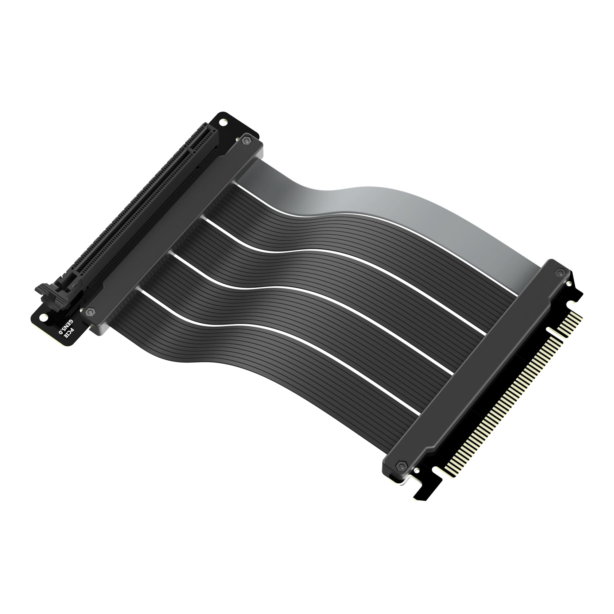 Cooler Master Porta schede GPU verticale Gen5 con cavo riser PCIe 5.0 x16, supporto per scheda grafica regolabile per custodie E-ATX, ATX e Micro-ATX, supporta GPU a triplo slot, nero