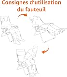 Amazon Basics Outdoor Zero Gravity Mesh Lounge Chair with Pillow, Folding Reclining and Textilene Adjustable, 90 x 66 x 110 cm, Black - 5