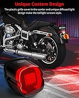 Vista 2 de NTHREEAUTO - Luz trasera LED estroboscópica con luces de freno ahumadas, luces de giro traseras compatibles con Harley Dyna Road King Electra Glide