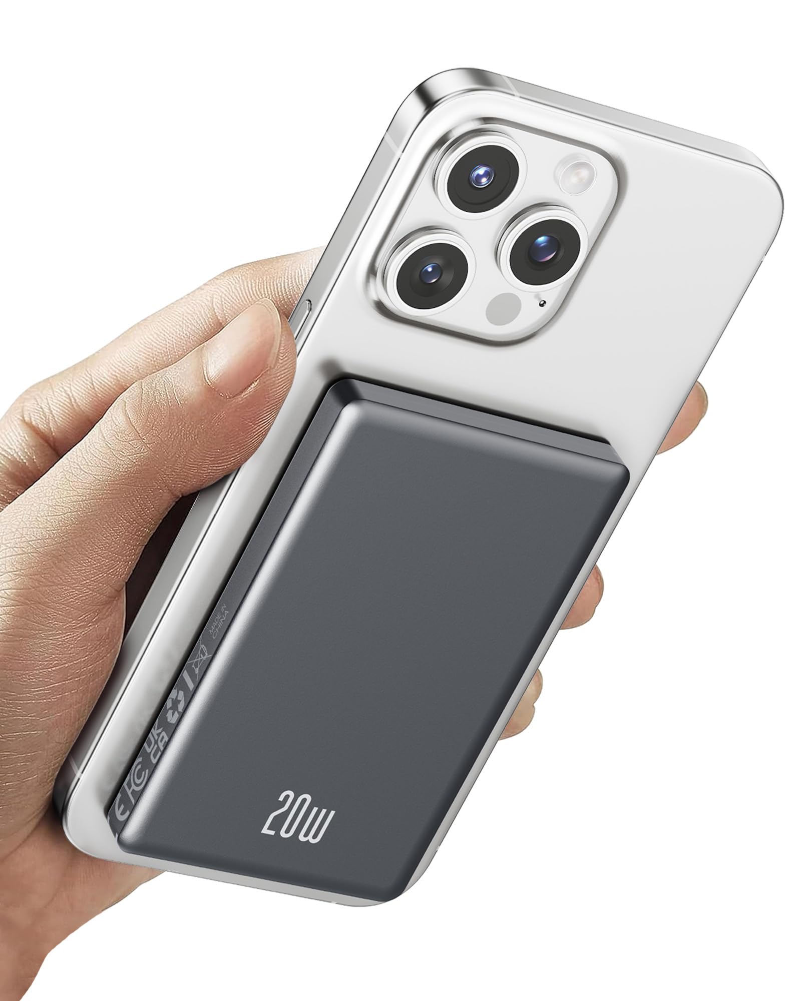 Ntaanoo Magnetic Power Bank Black