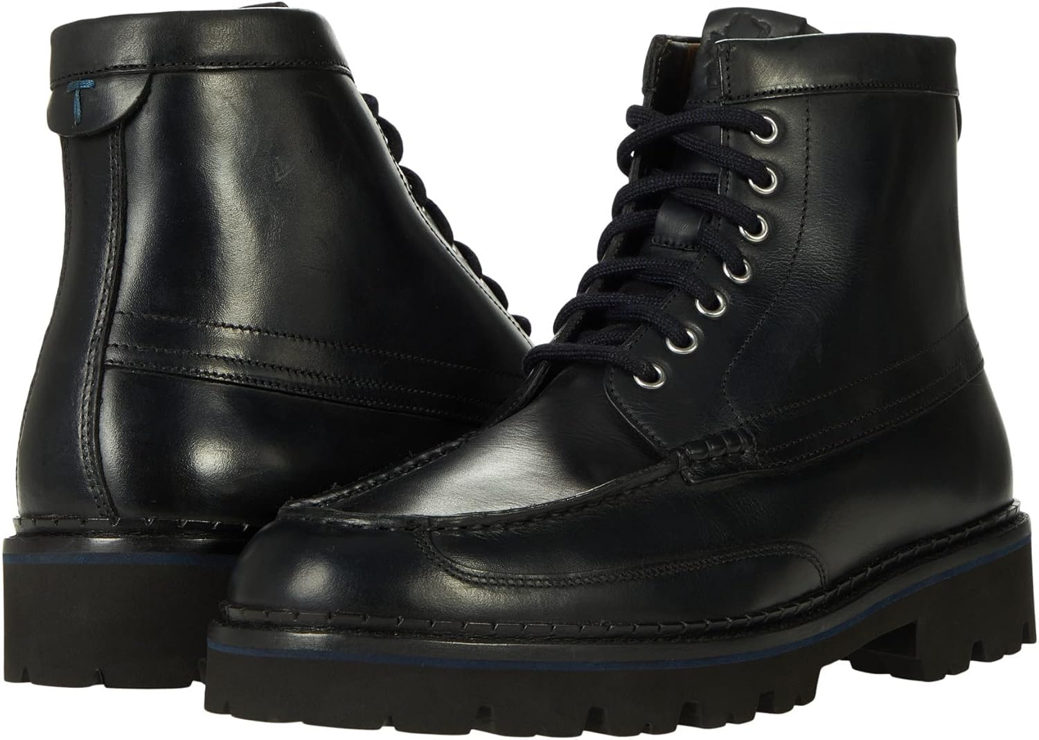 Ted Baker Men's Moccasin Boot Ankle, Black, 7