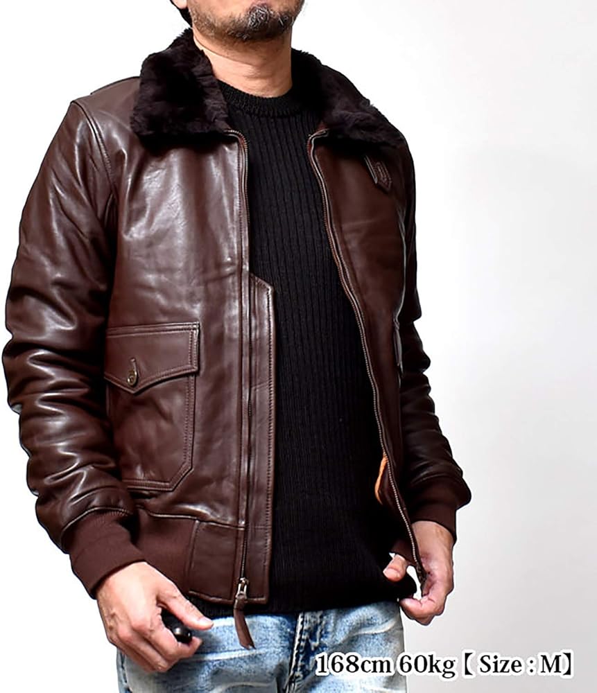 G-1 フライトジャケット レザージャケット ブラウン 44　D563 G-1 フライトジャケット レザージャケット ブラウン 44 D563