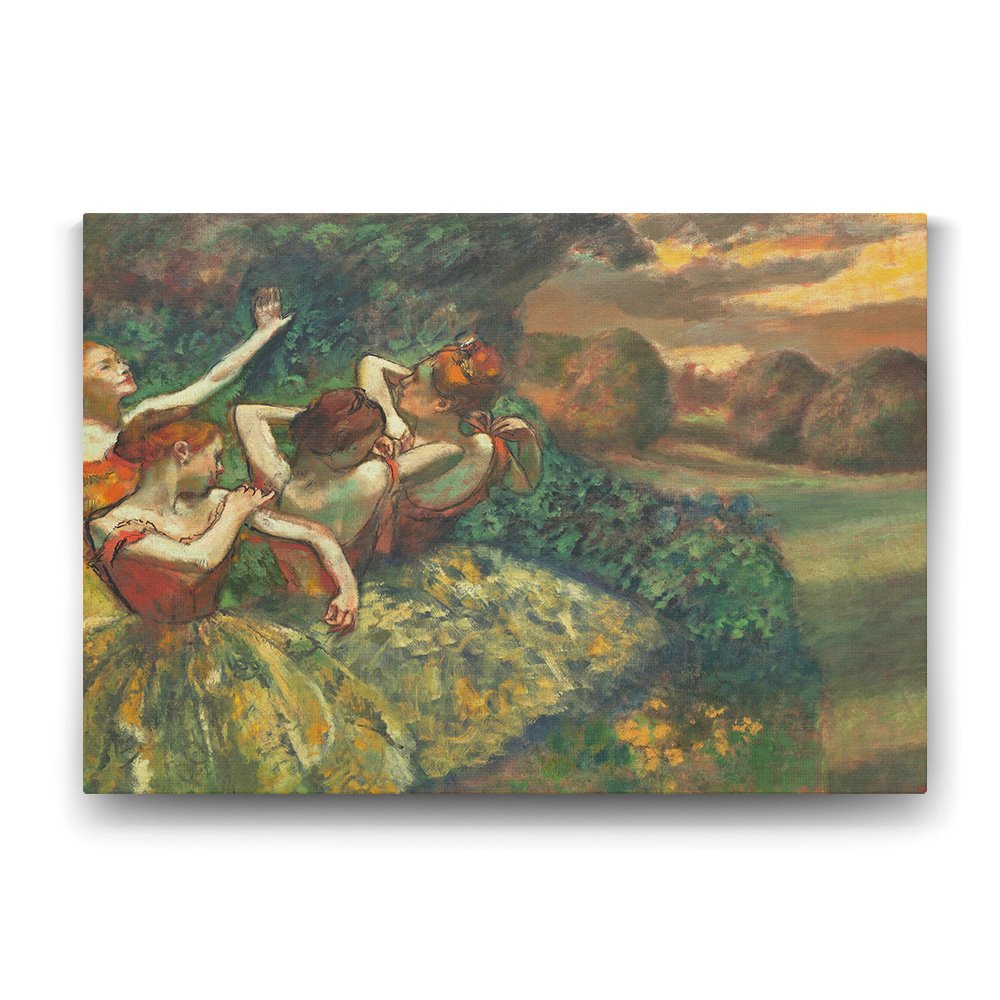 Edgar Degas - Four Dancers Tablosu - 140x100cm
