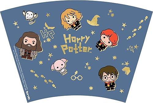 Miniatura 2 de Tervis Vaso aislado de doble pared de Harry Potter con diseño de iconos de encanto, hecho en Estados Unidos, mantiene las bebidas frías y calientes,