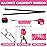 Lehoo Castle Toddler Leash for 1-5 Years, Baby Safety Harness for Girls with Anti-Lost Key Lock & Adjustable Strap, 3-in-1 Wrist Leash and Kids Backpack Harness for Walking Travel (Pink Minnie Mouse)