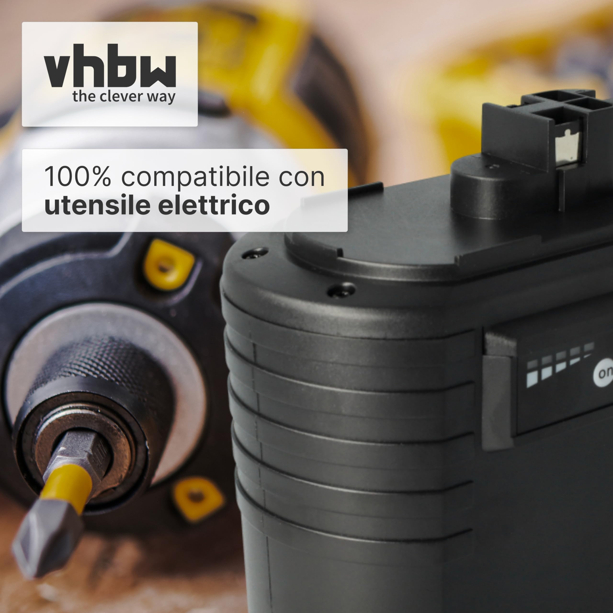 vhbw Batteria sostituisce Würth 0702300924, 702 300 824, 702 300 924, APBO/SL 24V, WA 24V per attrezzi da lavoro (2000mAh, 24V, NiMH)