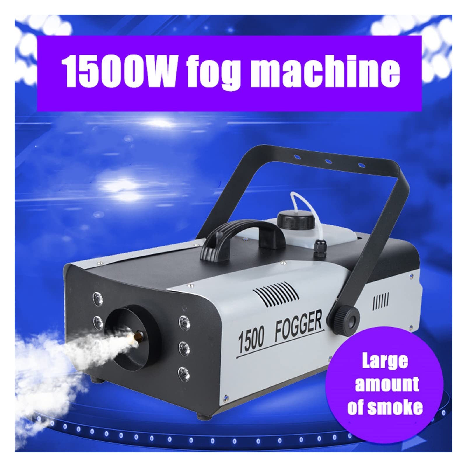máquina de humo 150 0w rgb 3in1 Control remoto Máquina de niebla Máquina de humo Control remoto o alambre DJ Luces de escenario de la máquina de la máquina de la boda de la discoteca equipo de producc