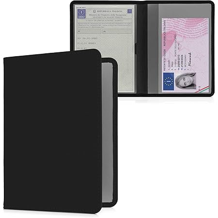 Custodia Neoprene Per Libretto Auto - Portadocumenti Con Patente E Tessere, Nero - Foto 14
