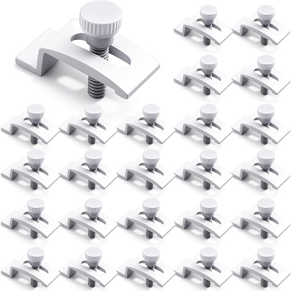 Blulu 24-Pc T 8726 Storm Door Clips: Secure, Rust-Free, and Tool-Free Installation