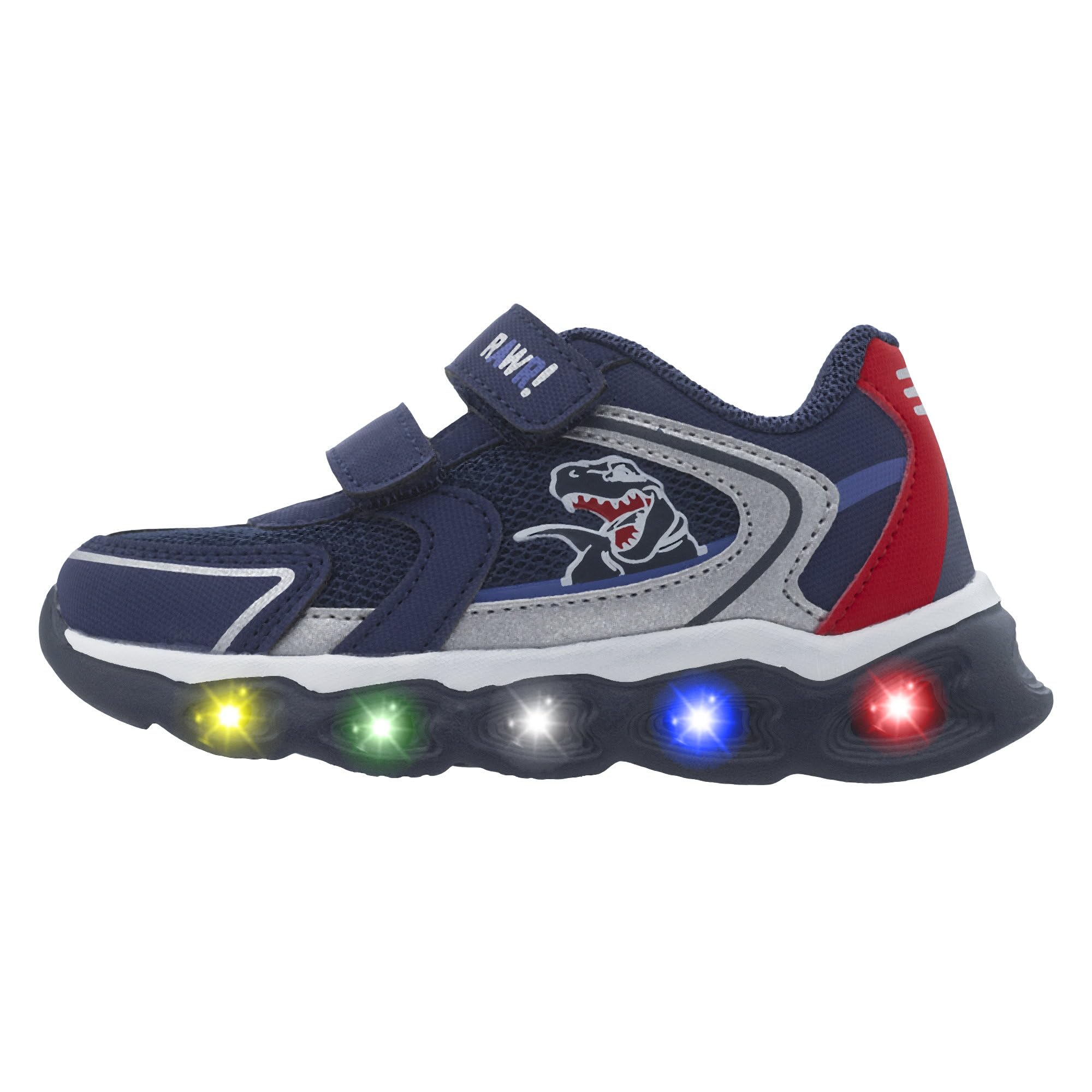 Chicco Sneakers con Luci nella Suola e Doppio Velcro, Confortevoli, Leggere, Flessibili e Traspiranti, Sneaker Unisex-Bambini e Ragazzi