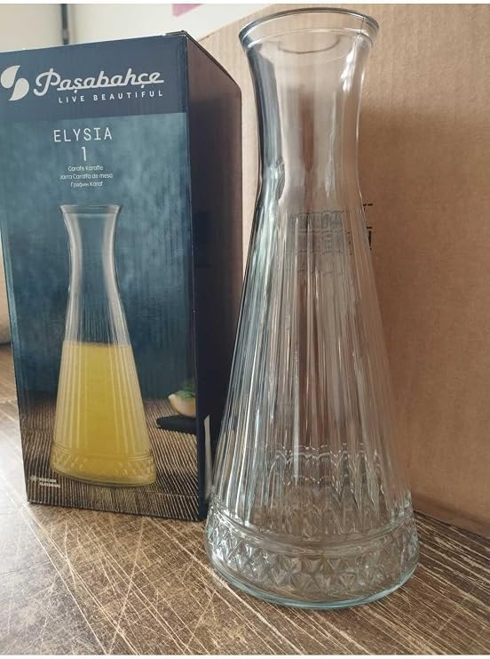 Paşabahçe Elysia Karaf Limonata Şişesi Vazo Şişe Sürahi 940 CC Kapaksız