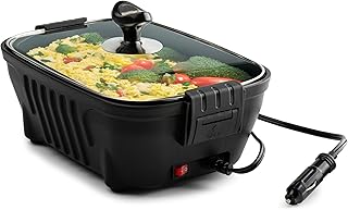 ZONETECH Portable Roaster with Glass Lid