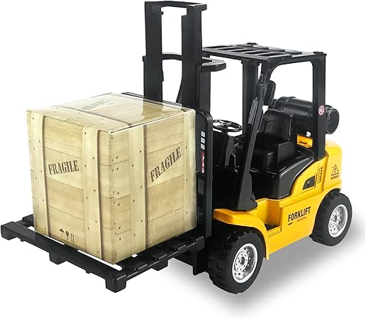 Amazon Yongnkids 車 おもちゃ フォークリフト 働く車 おもちゃ ミニカー 工事現場 おもちゃ 建設車両 おもちゃ 合金製 頑丈 爪 延長 屋内屋外遊び コレクション プレゼント クリスマス フォークリフト ミニカー ダイキャストカー ホビー