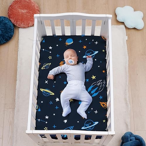 Miniatura 2 de david's kids Paquete de 3 sábanas para cuna mini, paquete premium N Play, sábanas neutrales para niños y niñas, suaves y transpirables, para