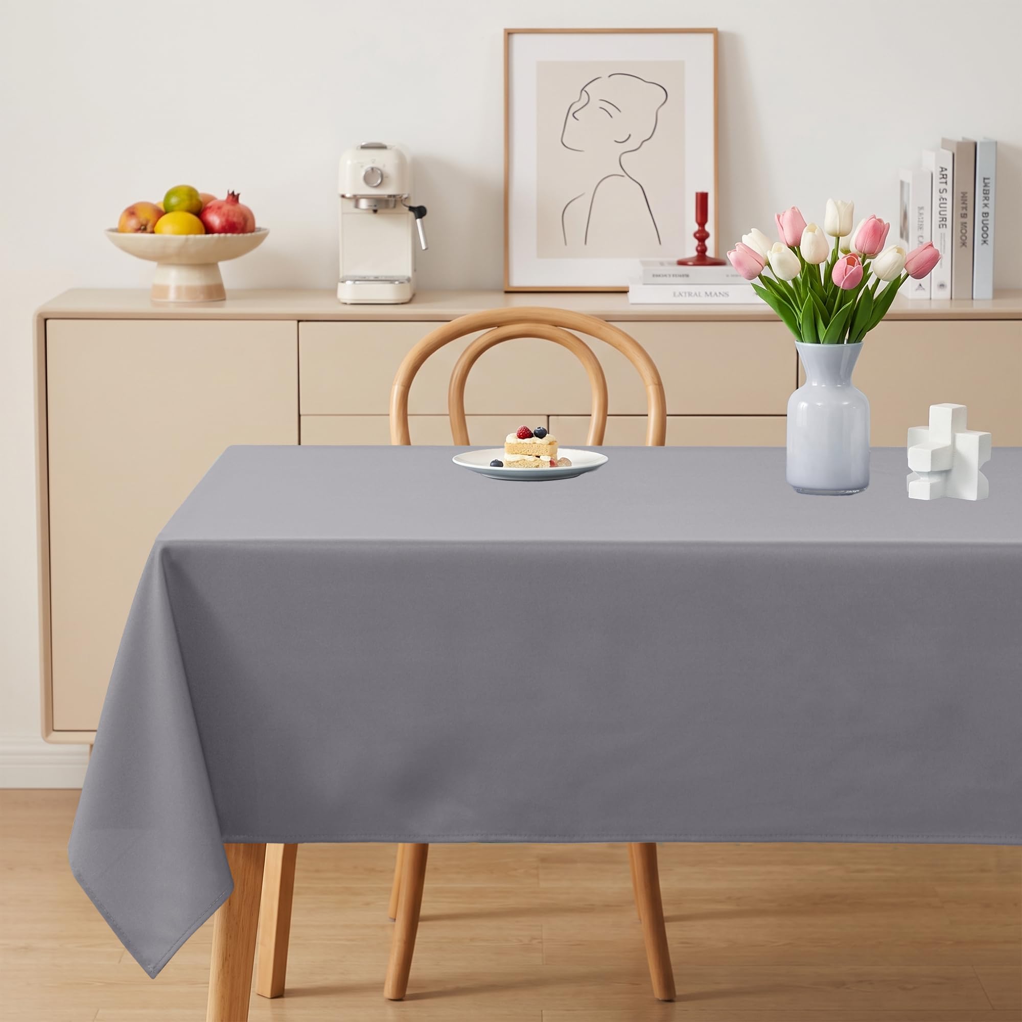 JIUZHEN Table Cloth Waterproof Tablecloths Wipe Clean Tablecloth