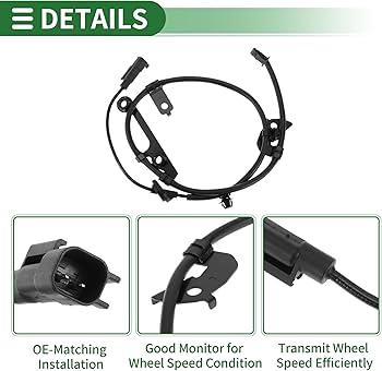 サリー Ralliart ABS Wheel Speed Sensor Left Front (4670A575)