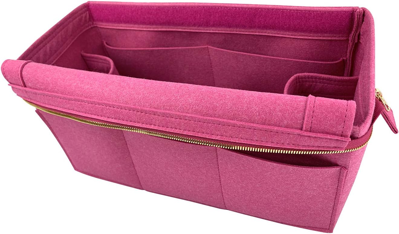 Bag Organizer for LV Neverfull GM (Detachable Zipper Top Cover) - Premium Felt (Handmade/20 Colors)