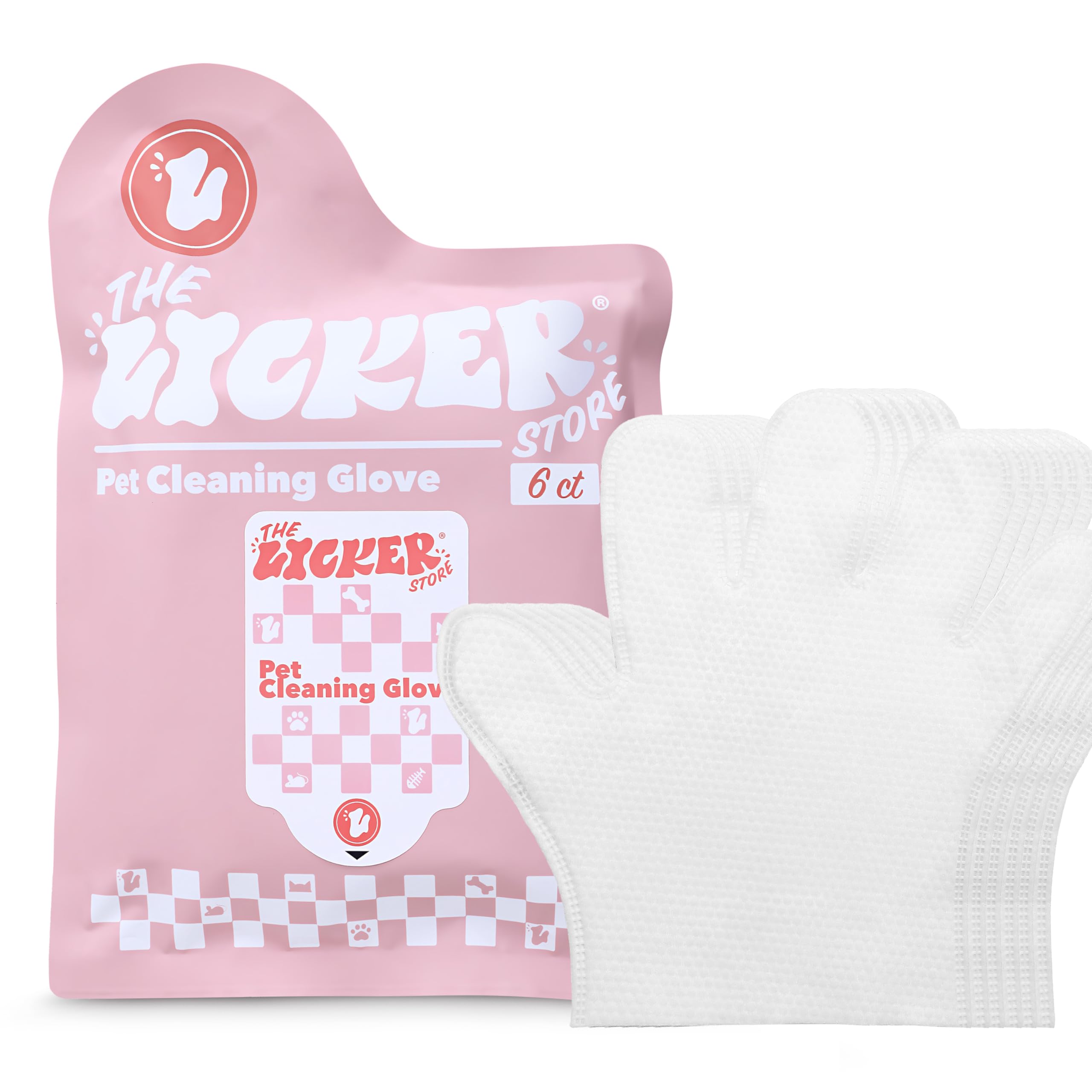 PWP1002A-6SET - Toallitas suaves para guantes para perros y gatos, hipoalergénicas y suaves para patas y cuerpo, elimina la suciedad y el pelo suelto, 36 unidades, 6.2 x 10 pulgadas