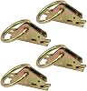 US Cargo Control E Track Tie Down with O Ring, 2 Inch E Fitting for E Track, Quickly and Easily Secure Cargo for Transport in an Enclosed Van, Truck, Or Trailer, Use with Series E Track, 4 Pack