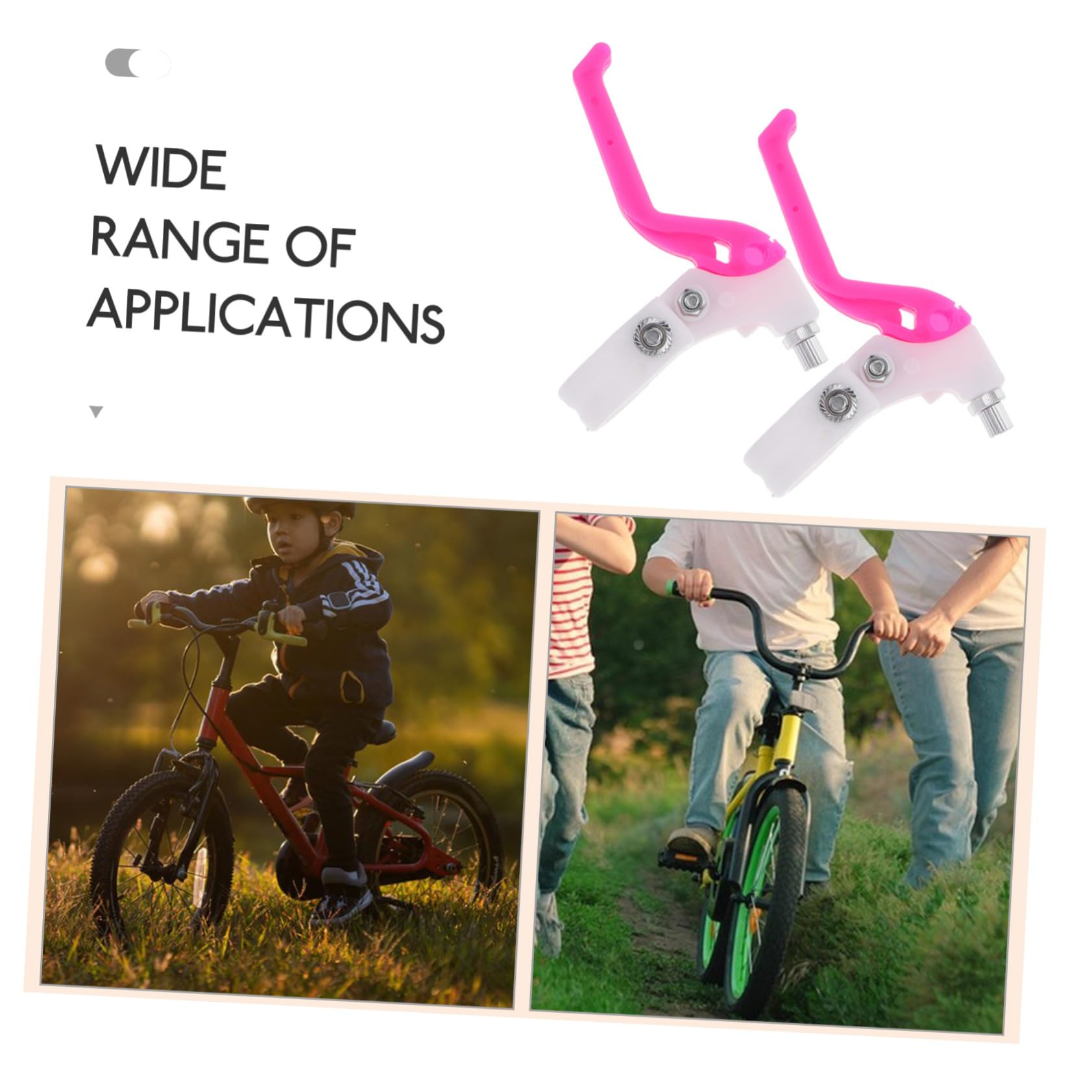 Toyvian Leve Freno Bici per Maniglia in Plastica Colorata e Rosa Compatibile con Bici Ragazzo Sicurezza e Sostituzione Accessori Adatta per Età Anni
