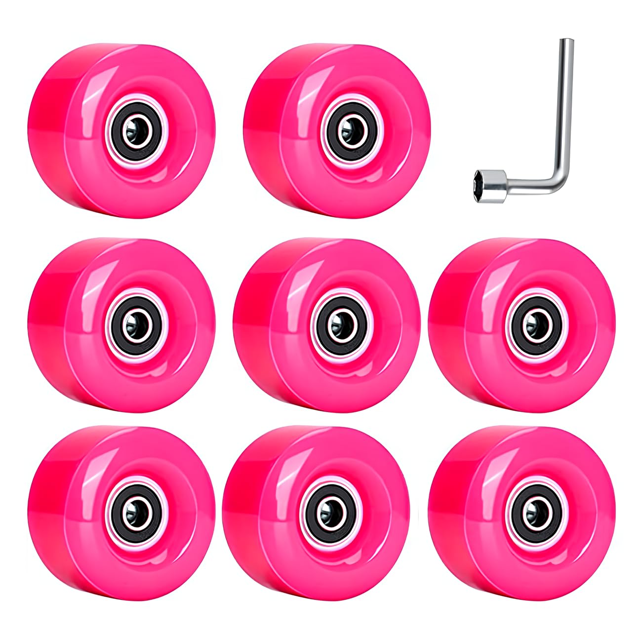 Sostituzione delle Ruote per Pattini a Bobina per Ruote di Ricambio for Pattini a rotelle, Confezione da 8 Ruote for Pattini a rotelle 58 mm x 32 mm