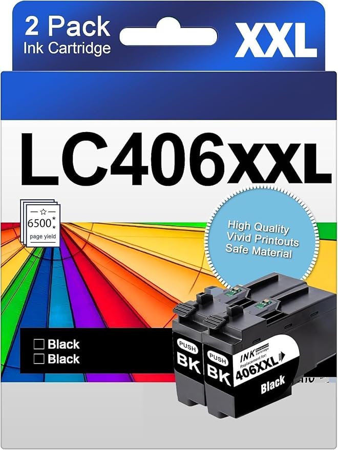 LC406 XXL LC406 XL MFC J4335dw Black Ink cartridges