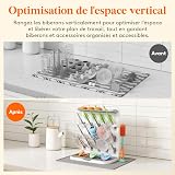 Lifewit Large Baby Bottle Drying Rack with Drain Mat & 15 Hooks, Newborn Essentials Must Haves, Bottle Storage Organizer for Countertop, Cabinet, Rack Dryer Holder for Pacifiers, Pump Parts - 9