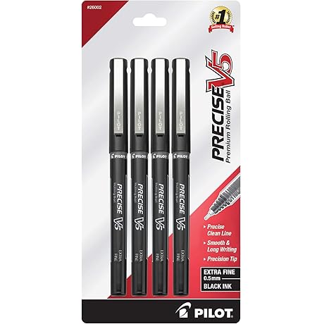 Pilot Precise V5 Capped Liquid Ink Rolling Ball Pen: The Epitome of Writing Precision