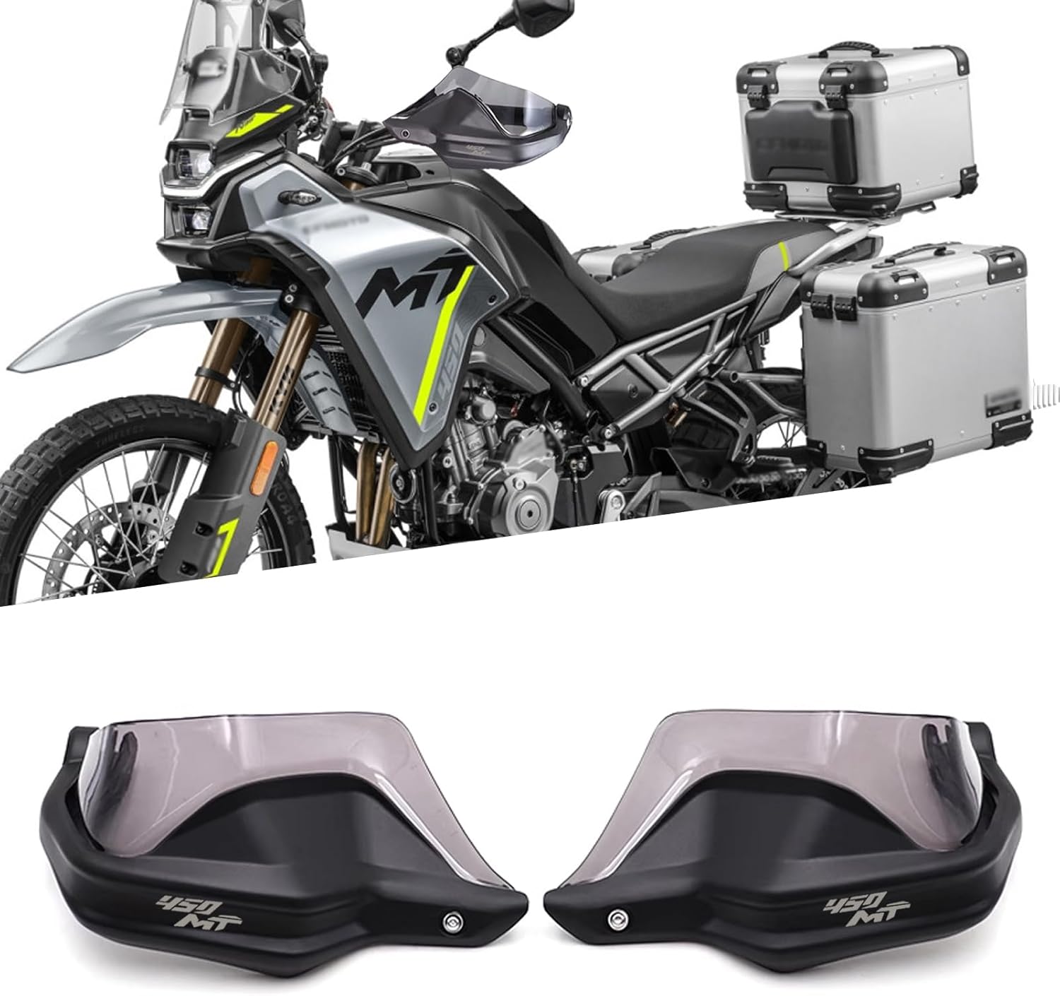 For 450MT 450 MT MT450 IBEX 450 2025 motorcycle hand guard hand guard windshield Handle both hands windproof 450mt Ibex 450 2024-2025 Motorcycle Accessories (Smoky Gray)